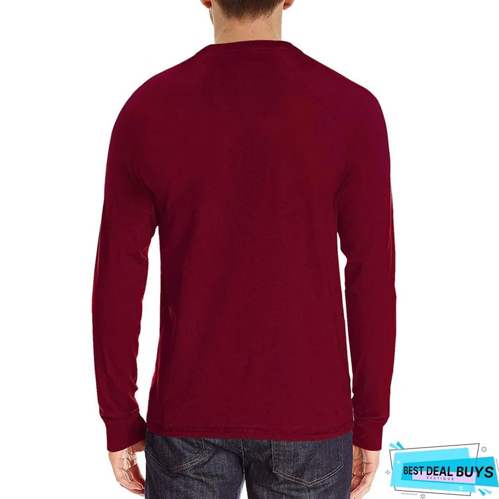 Men's Wear Long Sleeve T-Shirt Round Neck Bottoming Shirt