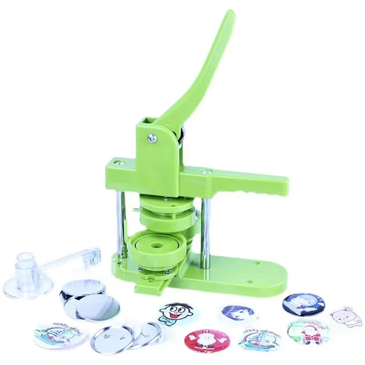 Button Badge Maker Machine 58mm Size Mold DIY Badge Pin Maker Machine Kit With 100pcs Badge Parts/Pic/Circle Cutter