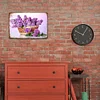 Lilacs in Flower Basket - Vintage Metal Signs - 30*40cm - Garden