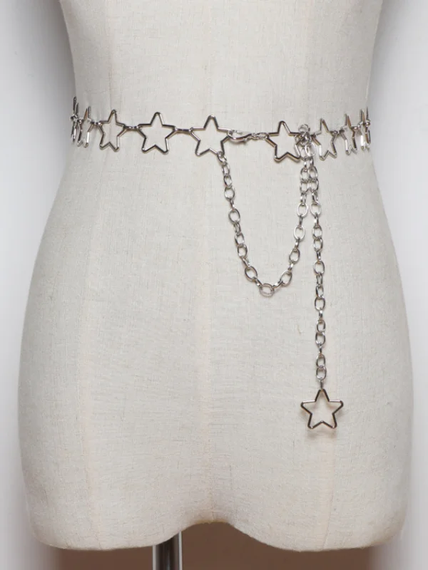 Sweet Star Pattern Chain Waist Belt