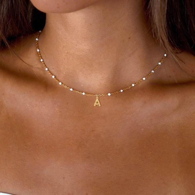 Elegant Minimalist Classic Style Letter 201 Stainless Steel 304 Stainless Steel Pendant Necklace