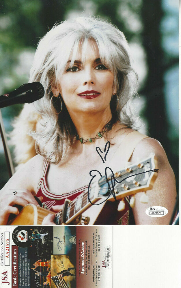 Singer Emmylou Harris   Autographed 8x10 color  Photo Poster painting  JSA Certified