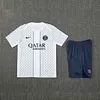 2025/2026 Psg Paris Pre-Match Training White Shirt+Shorts 1:1 Thai Quality