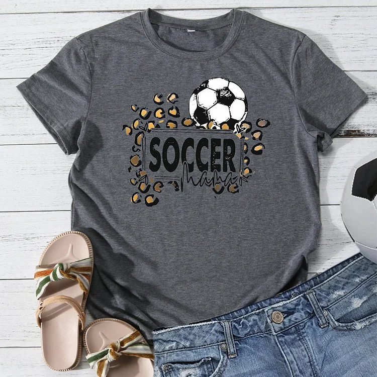 AL™ Soccer Mama Leopard T-shirt Tee-013623-Annaletters