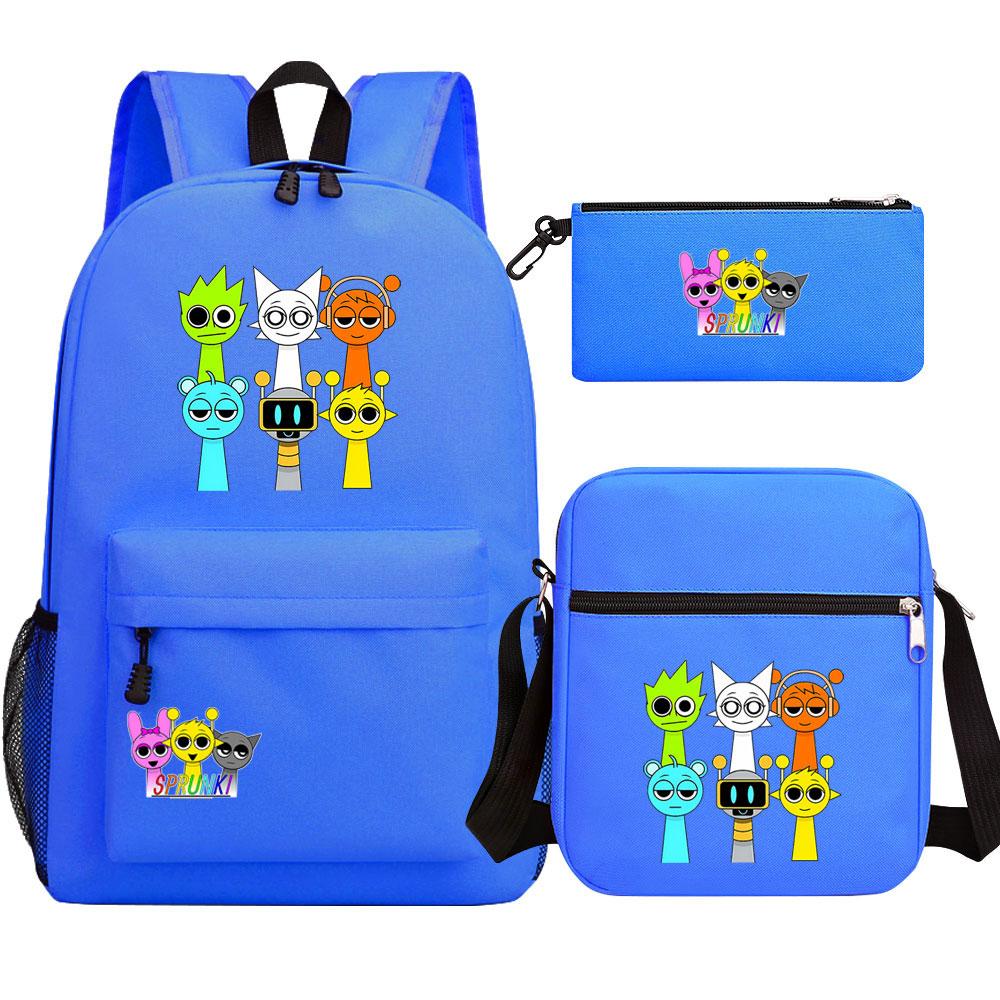 Mayoulove Sprunki Children's Backpack Lightweight Design for School and Outdoor Activities-Mayoulove