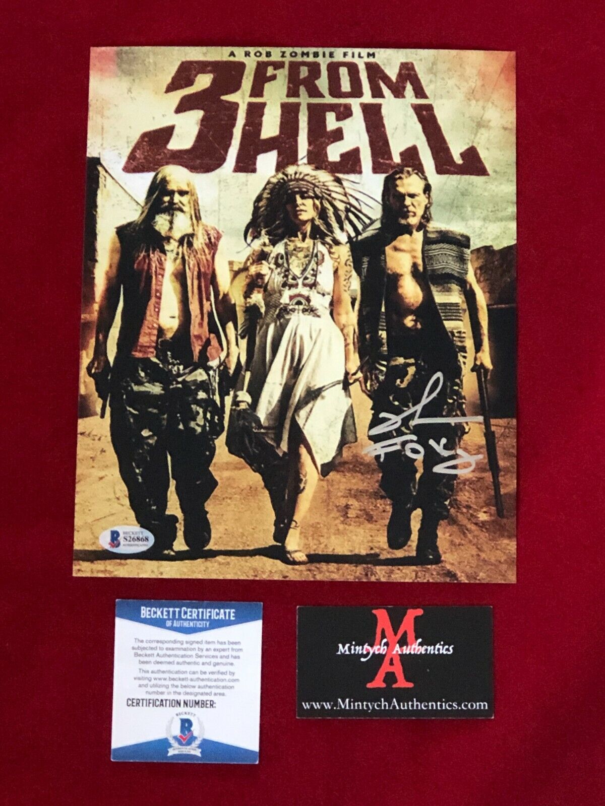 RICHARD BRAKE AUTOGRAPHED SIGNED 8x10 Photo Poster painting! 3 FROM HELL! FOXY! BECKETT! ZOMBIE