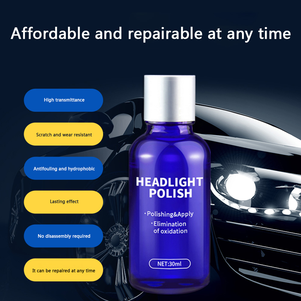 

Car Headlight Repair Fluid Kit Lens Scratch Oxidation Polish Agent, 501 Original