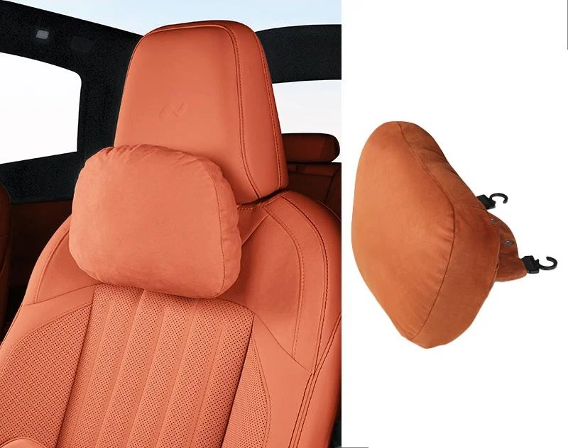 2026 Latest Model Car Seat Ergonomic Suede Headrest and Lumbar Support