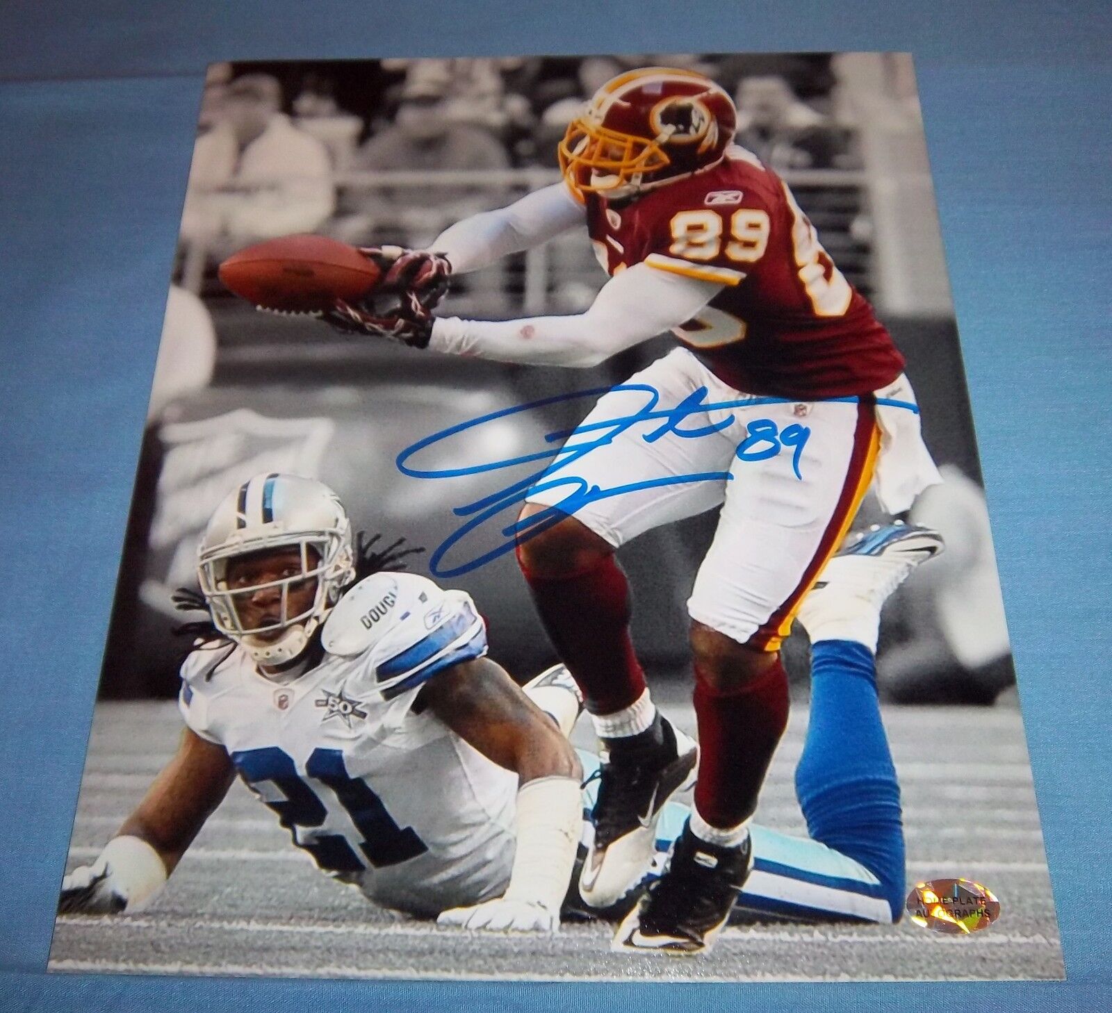 Washington Redskins Santana Moss Signed Autographed 8x10 Photo Poster painting Miami G