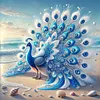 Diamond Painting -DIY Round Drill Peacock(40x40cm)