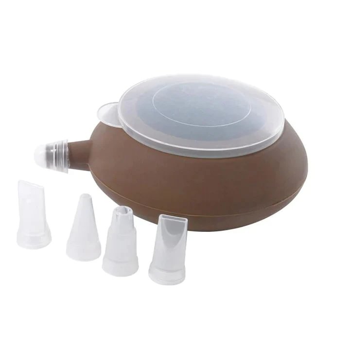 Macaron Silicone Piping Pot With 4 Nozzles