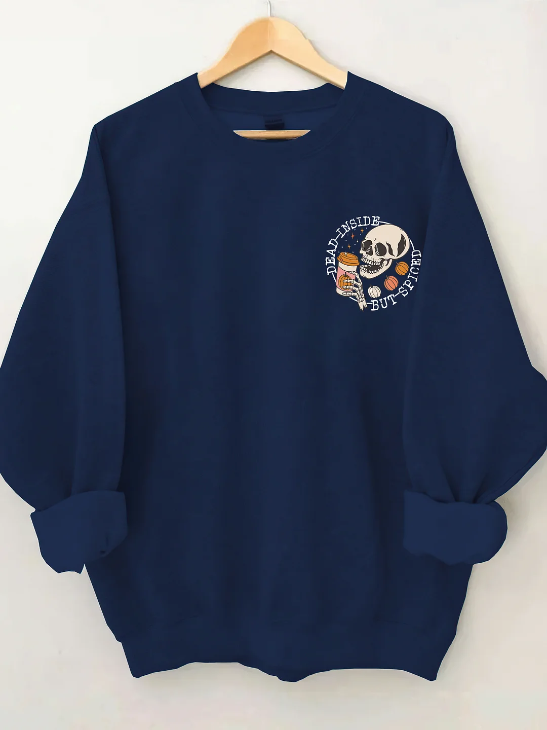 Nightmare Before Coffee Halloween Skeleton Sweatshirt