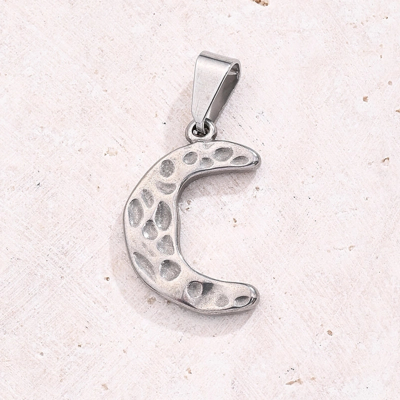 1 Pc/Package 21.5X 17mm 21x13mm 22×15.5mm 7x3mm 304 Stainless Steel U Shape Moon Simple Polished Jewelry Accessories Pendant
