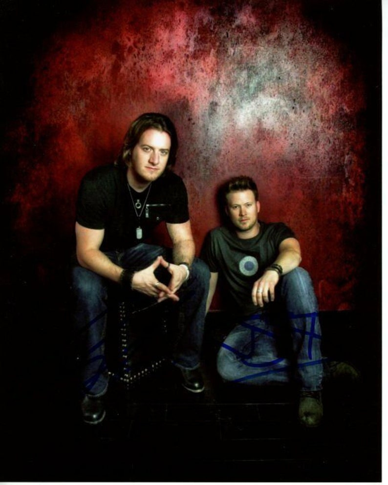 Florida georgia line signed autographed brian kelley tyler hubbard Photo Poster painting