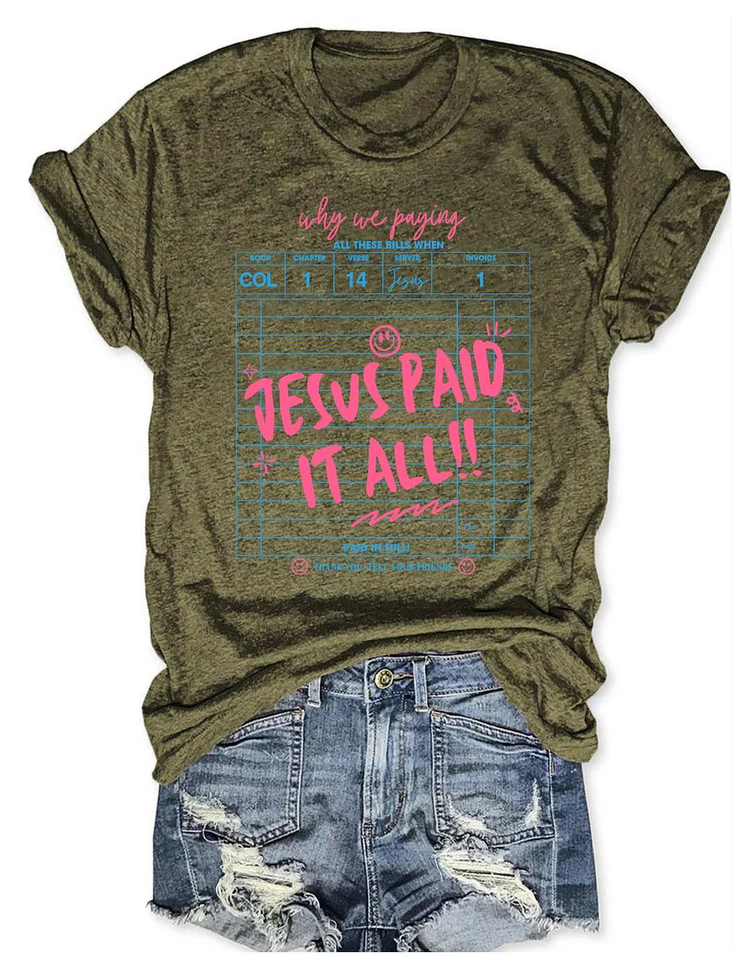 Jesus Paid It All T-shirt