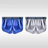 Men's High-End Loose A Luo Pants Ice Silk Breathable Home High-Slit Boxer Shorts