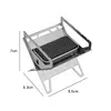 Stainless Steel Mini Folding Stove Portable Mini Wood Stove Outdoor Camping Gear