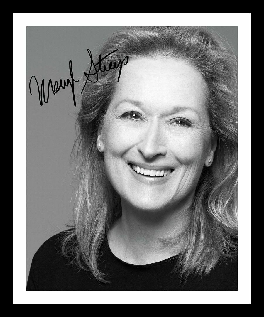 Meryl Streep Autograph Signed & Framed Photo Poster painting