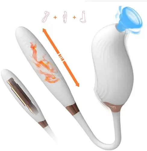 pornhint Pornhint 3in1 Sucking Vibrator Clit Vagina Stimulator Clitoral Nipple Sex Toys for Women