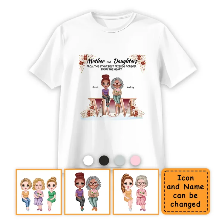 Personalized T-Shirt Mother And Children Best Friends Forever