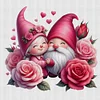 Flower Goblin Couple-11CT Stamped Cross Stitch 45*45cm/17.72*17.72in