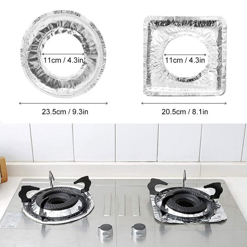 Oilproof Aluminum Foil for Cooktop (10 PCs)