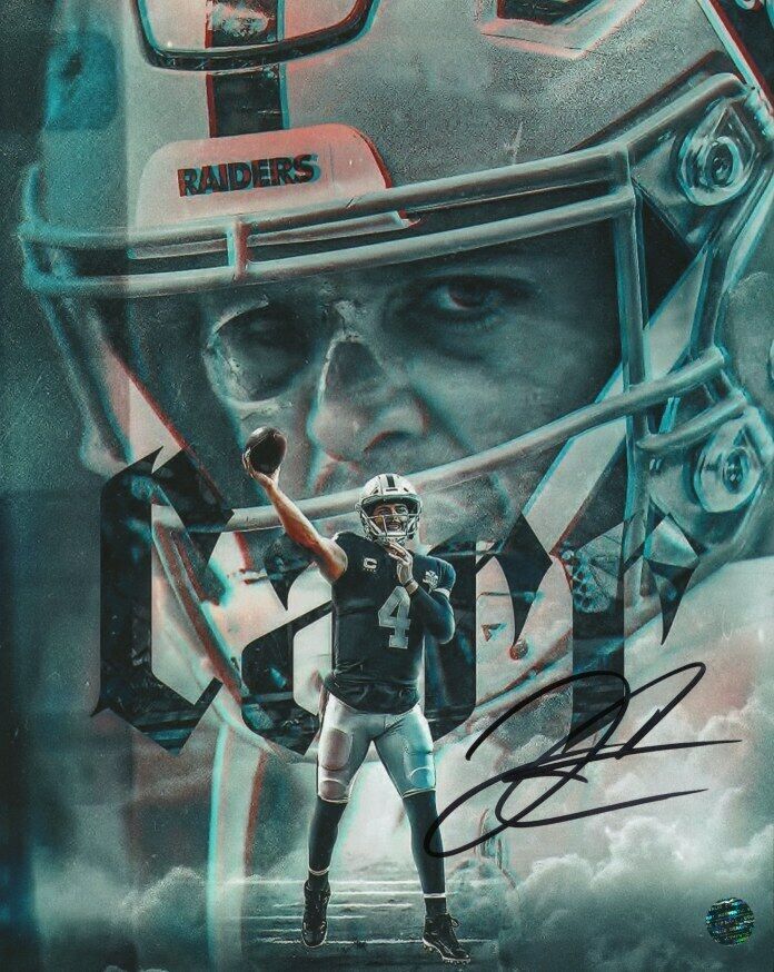 DEREK CARR - NFL Autographed Original 8x10 Photo Poster painting LOA TTM