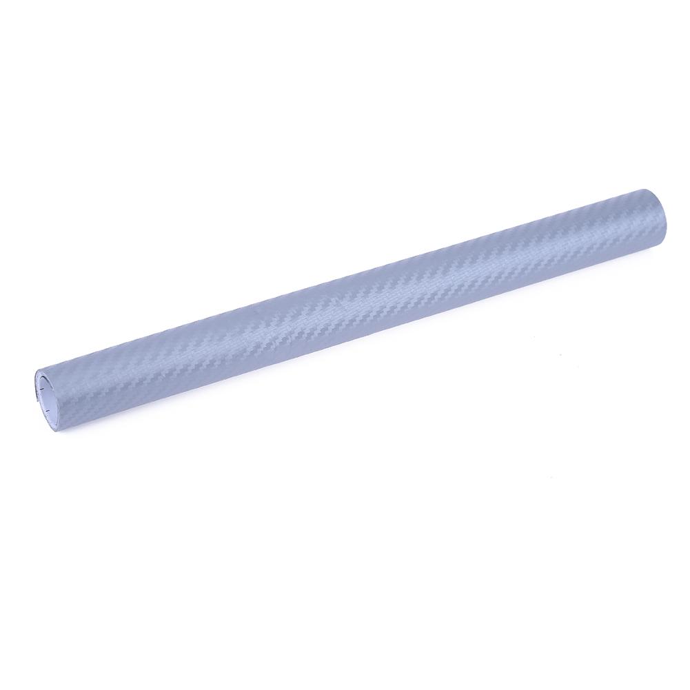 

Car Carbon Fiber Stickers Body Change Color Film 3D Film(Silver), Silver gray, 501 Original