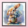 (Multi-Style) Retro Bunny-11CT Stamped Cross Stitch 40*40cm/15.75*15.75in