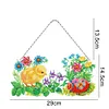 Diamond Painting Acrylic Chick Hanging Pendant With Light Strip for Craft Gifts