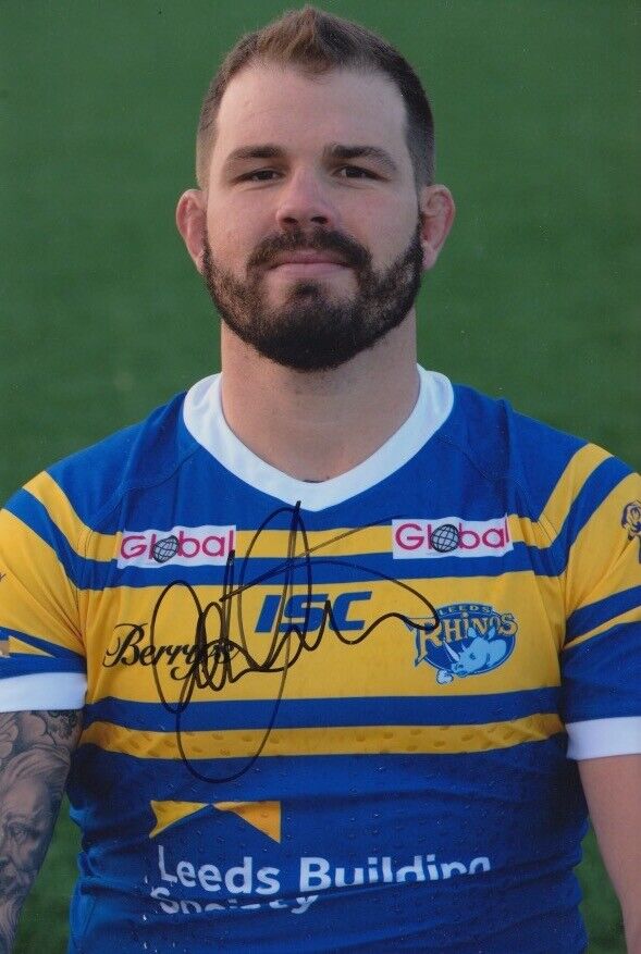 Adam Cuthbertson Hand Signed 12x8 Photo Poster painting - Leeds Rhinos - Rugby Autograph 1.