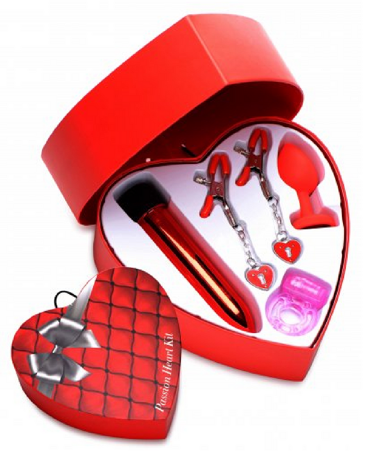 pornhint Pornhint Passion Heart Couples' Sexy Toy Kit With Heart Gift Box