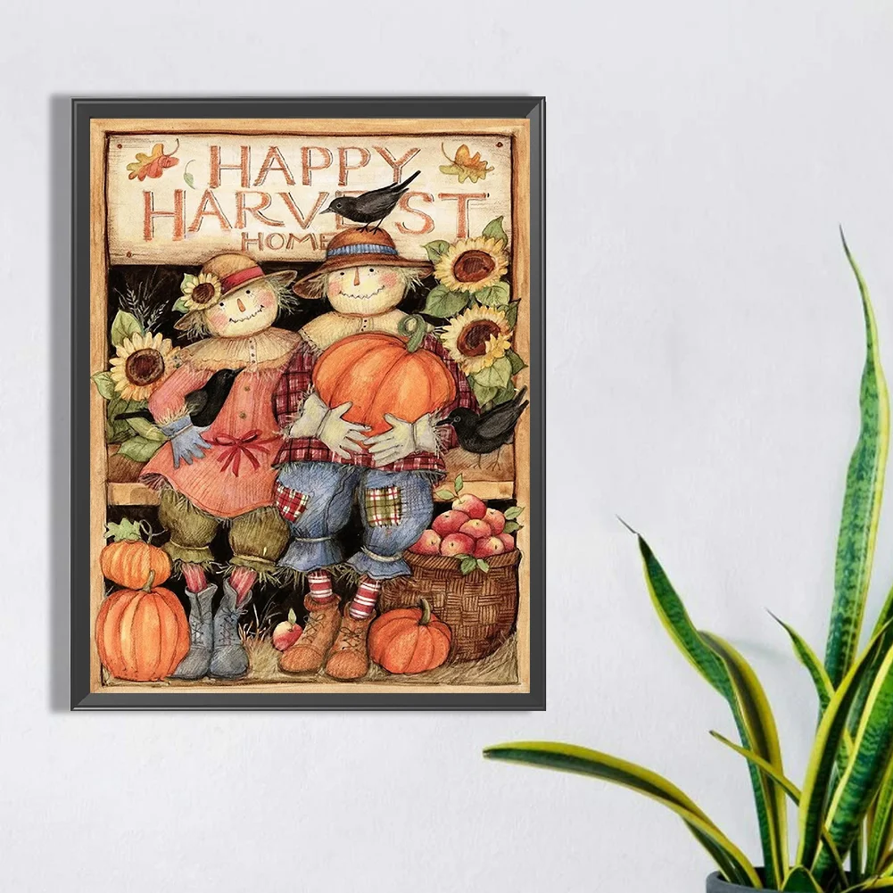 Diamond Painting - Full Round Drill - Scarecrow(Canvas|30*40cm)