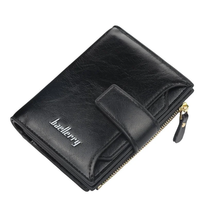 Short buckle multi-card pocket wallet