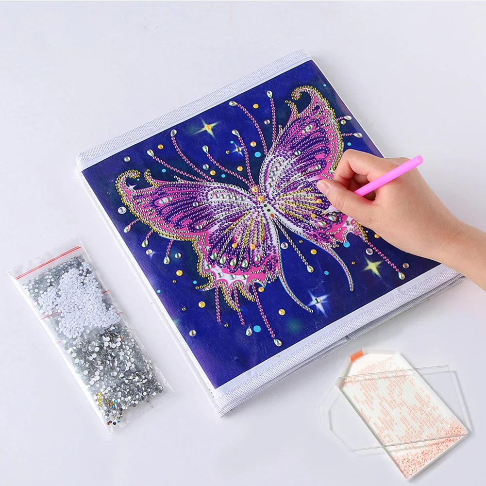 DIY Diamond Painting Point Drill Tray Storage with Cover Embroidery Tools