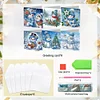 6pcs Diamond Painting Xmas Snowman Greeting Cards Congratulations Cards & Gifts