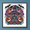 Diamond Painting - Partial Special Shaped Drill - Halloween Pumpkin(Canvas|30*30cm)