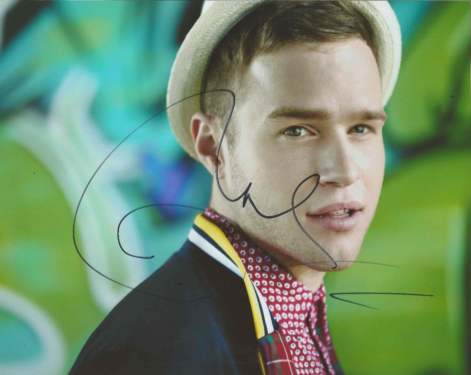 Olly Murs from The X Factor REAL hand SIGNED 8x10 Promo Photo Poster painting with COA #1