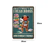 Mouse reading - Metal Tin Signs(8*12Inch)