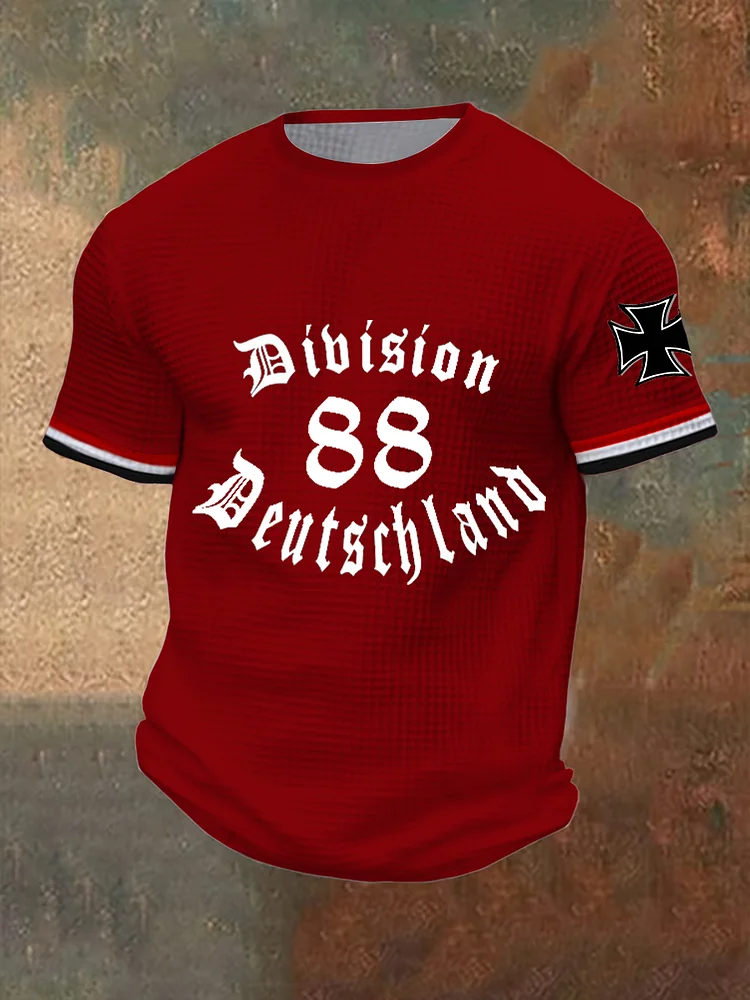 Herren Division  Deutschland bedrucktes Kurzarm-T-Shirt