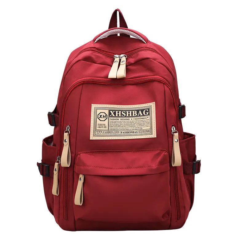 Vintage Label Large Capacity Student Backpack