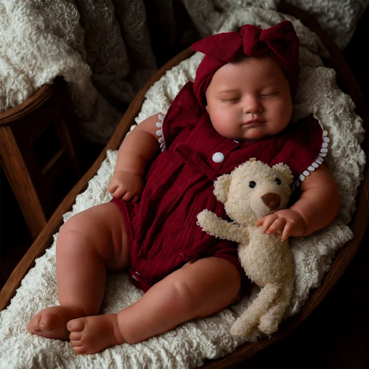 Babeside Sleeping Reborn Baby Pekka 20'' African American Older Girl Healing of the Heart