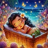 Disney-Princess Moana-18CT Stamped Cross Stitch 30*30cm/11.81*11.81in