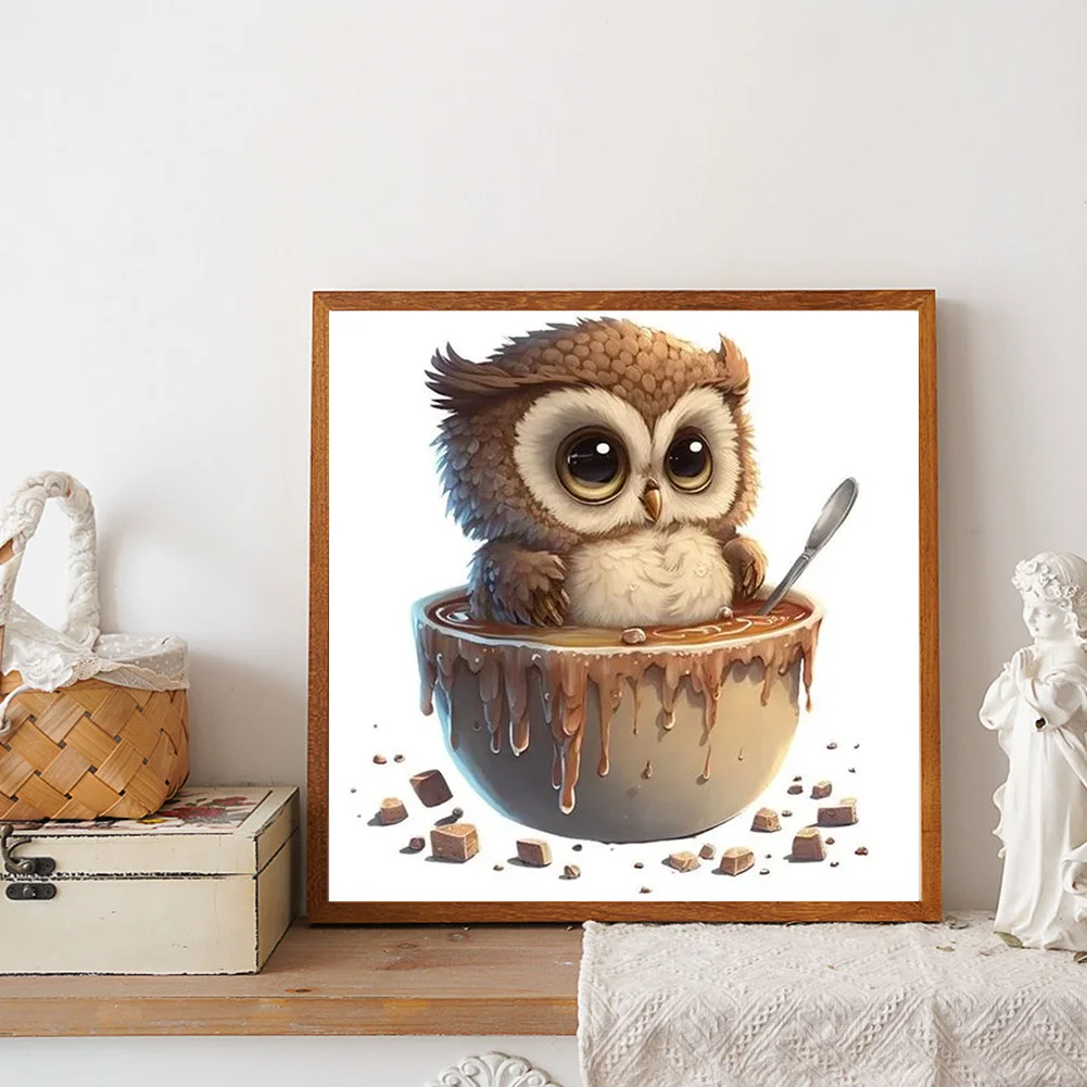 Full Round Diamond Painting 30*30cm - Owl
