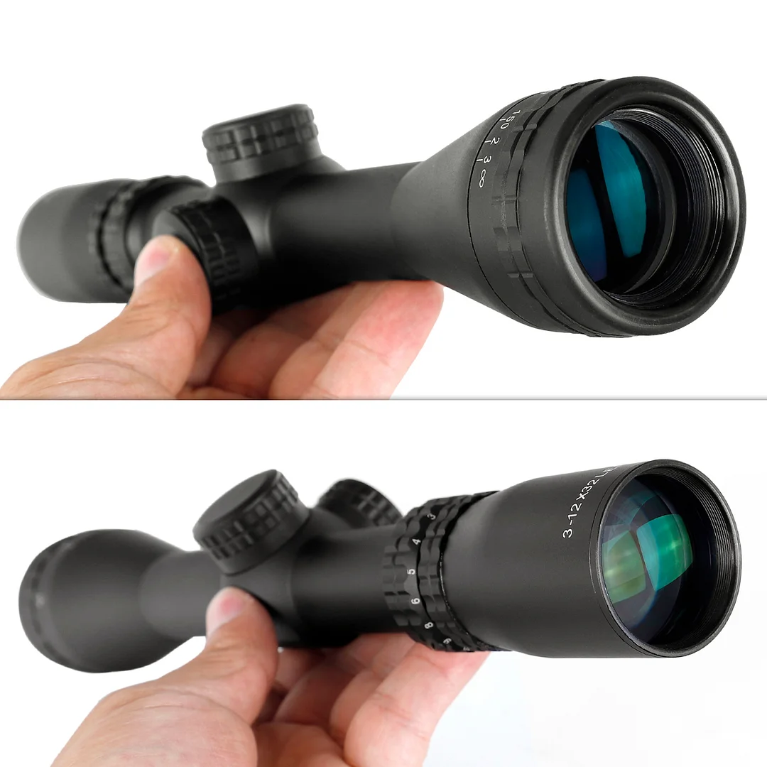 ohhunt® 3-12x32 Scout Scope with Adjustable Objective Pistol Scope Long Eye Relief