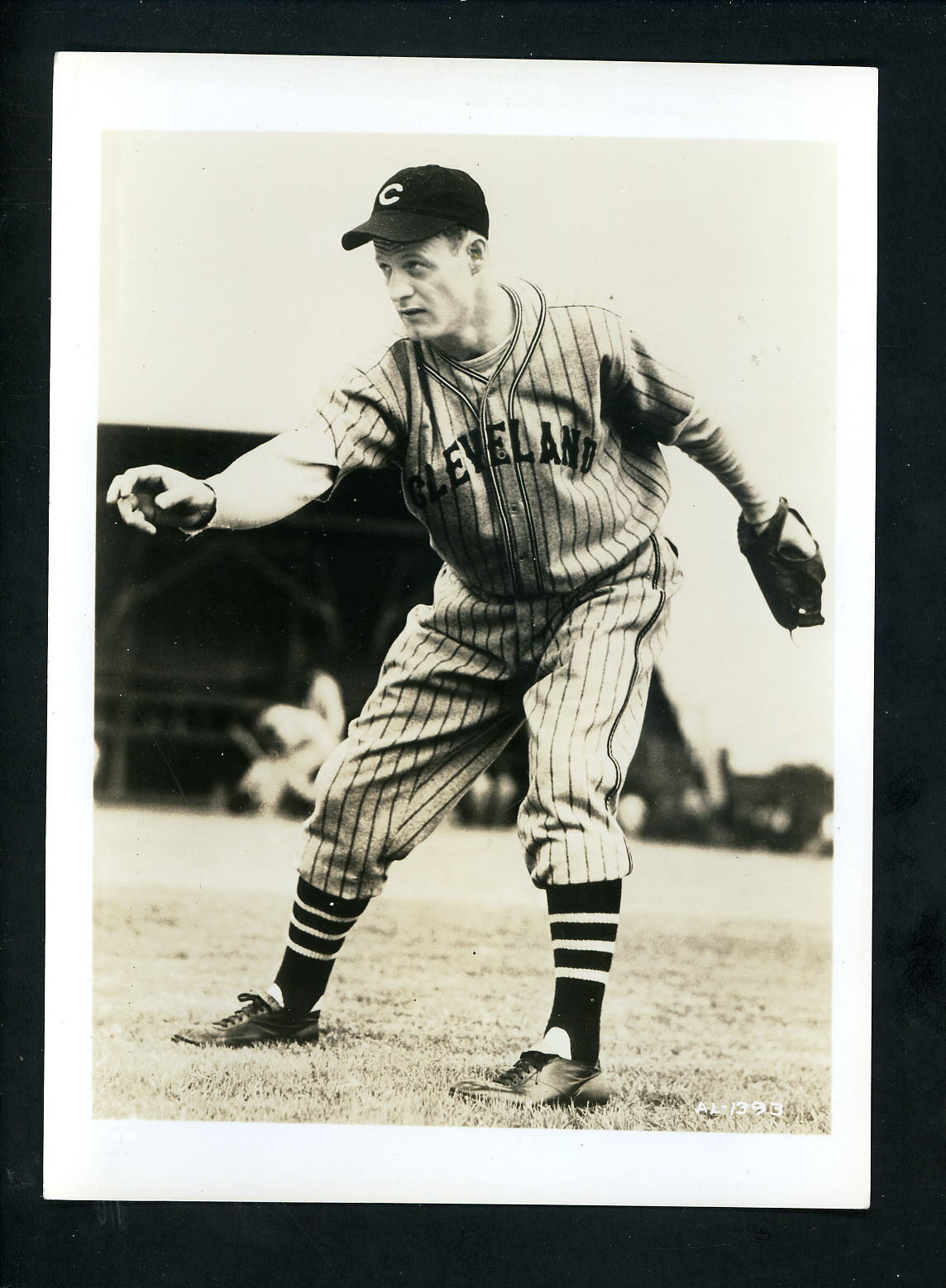 Johnny Humphries circa 1930's Press Original Photo Poster painting Cleveland Indians