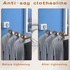 Indoor And Outdoor Punch-Free Retractable Clothesline, Wall-Mounted Clothesline With Anti-Droop Function, Indoor Clothesline Is Suitable For Bedrooms, Balconies, Hotels And Other Scenes