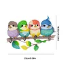 DIY Crafts Wooden Cute Birds Diamond Painting Art Craft Wall Hooks Kit
