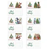 >SALE<6Pcs Merry Christmas Diamond Painting Greeting Card for Holiday Party Favors