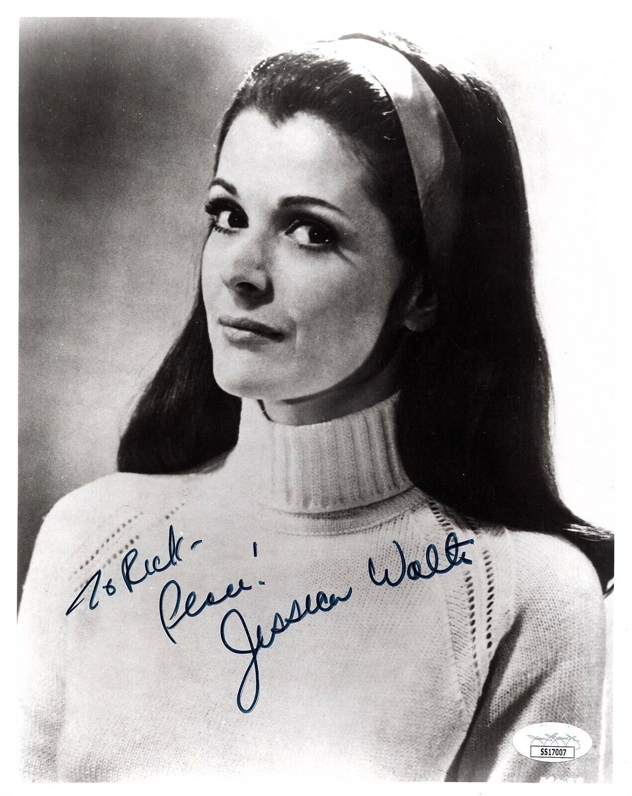 JESSICA WALTER Autograph Hand SIGNED 8x10 Photo Poster painting To Rick JSA CERTIFIED AUTHENTIC
